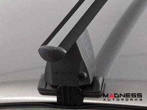 Alfa Romeo Giulia Roof Rack Cross Bars - for models w/o factory roof rails - Black 
